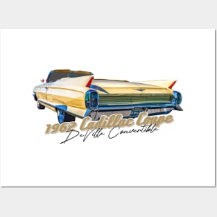 1962 Cadillac Coupe de Ville Convertible Posters and Art